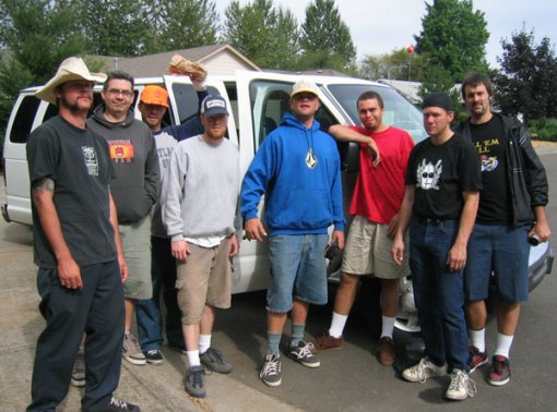 L-R Strauss, Max, POD, Josh, Chris, Robert, Tom, B.C.